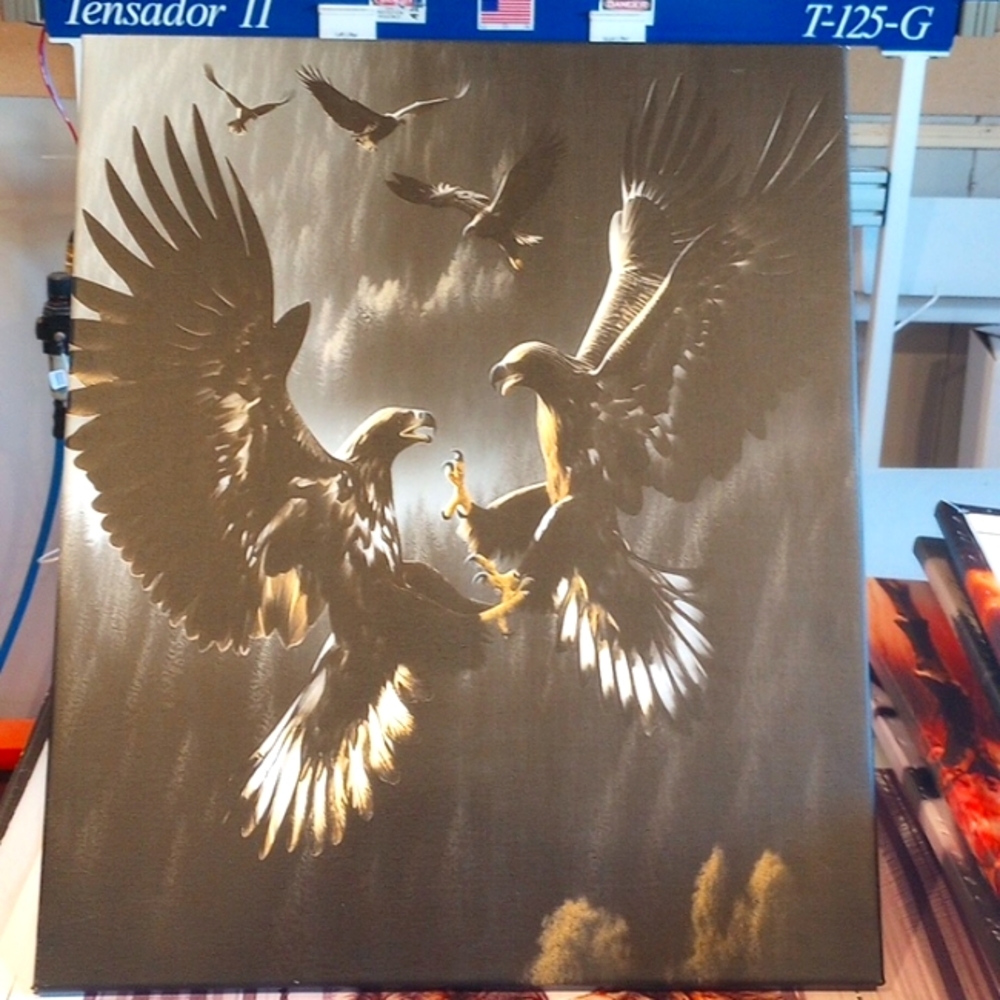 Canvas picture Two Eagle's Fighting 20"x24"
